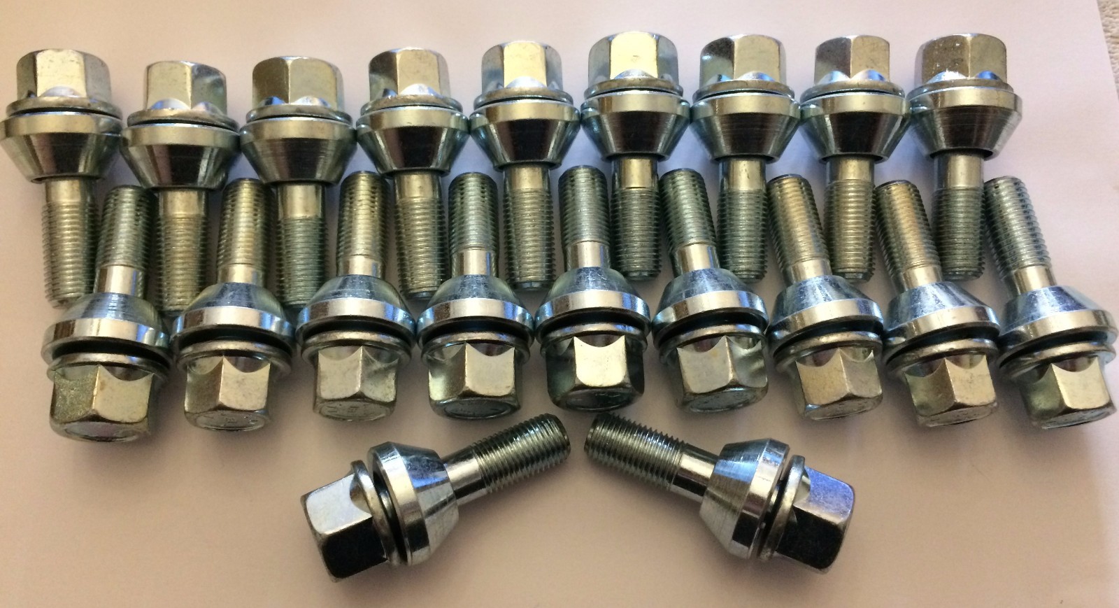 20 X M12X1.25 WOBBLY WOBBLE 19mm HEAD VARI ALLOY WHEEL BOLTS FITS