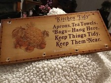 Barmouth Kitchen Tidy Plaque Vintage Style - 
