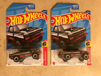 2022 Hot Wheels '87 Dodge D100 - Treasure Hunt - K Case - Lot of 2 - Super Deal