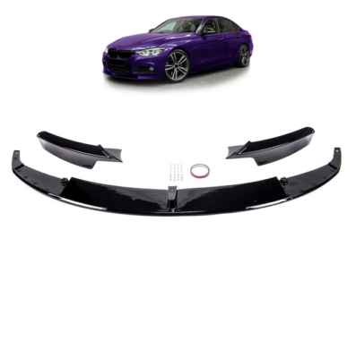 Lippe De Spoiler Avant Noir Brillant Pour BMW Série 3 F30/F31 Avec M-Paket - Pièce Neuve