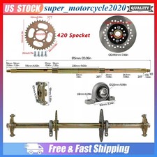 High Quality 815mm 32" Rear Axle Kit 420 Sprocket For Go Kart ATV Buggy Trike