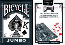 Grey Jumbo Index Bicycle Playing Cards Poker Size Deck USPCC New Sealed