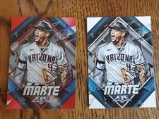 2022 TOPPS FIRE KETEL MARTE Red Foil + Base Diamondbacks 