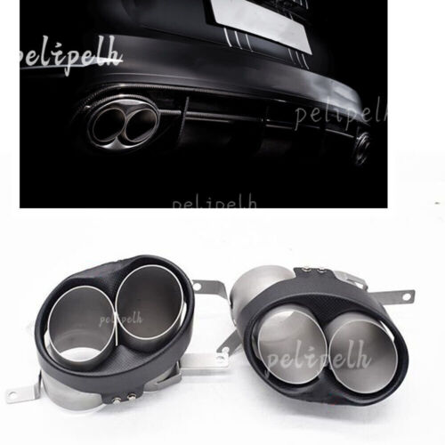 2PCS Rear Tail Exhaust Muffler Pipe For Audi S7 S6 S5 S4 S3 RS7 RS6 RS5 RS4 RS3 - Picture 1 of 10