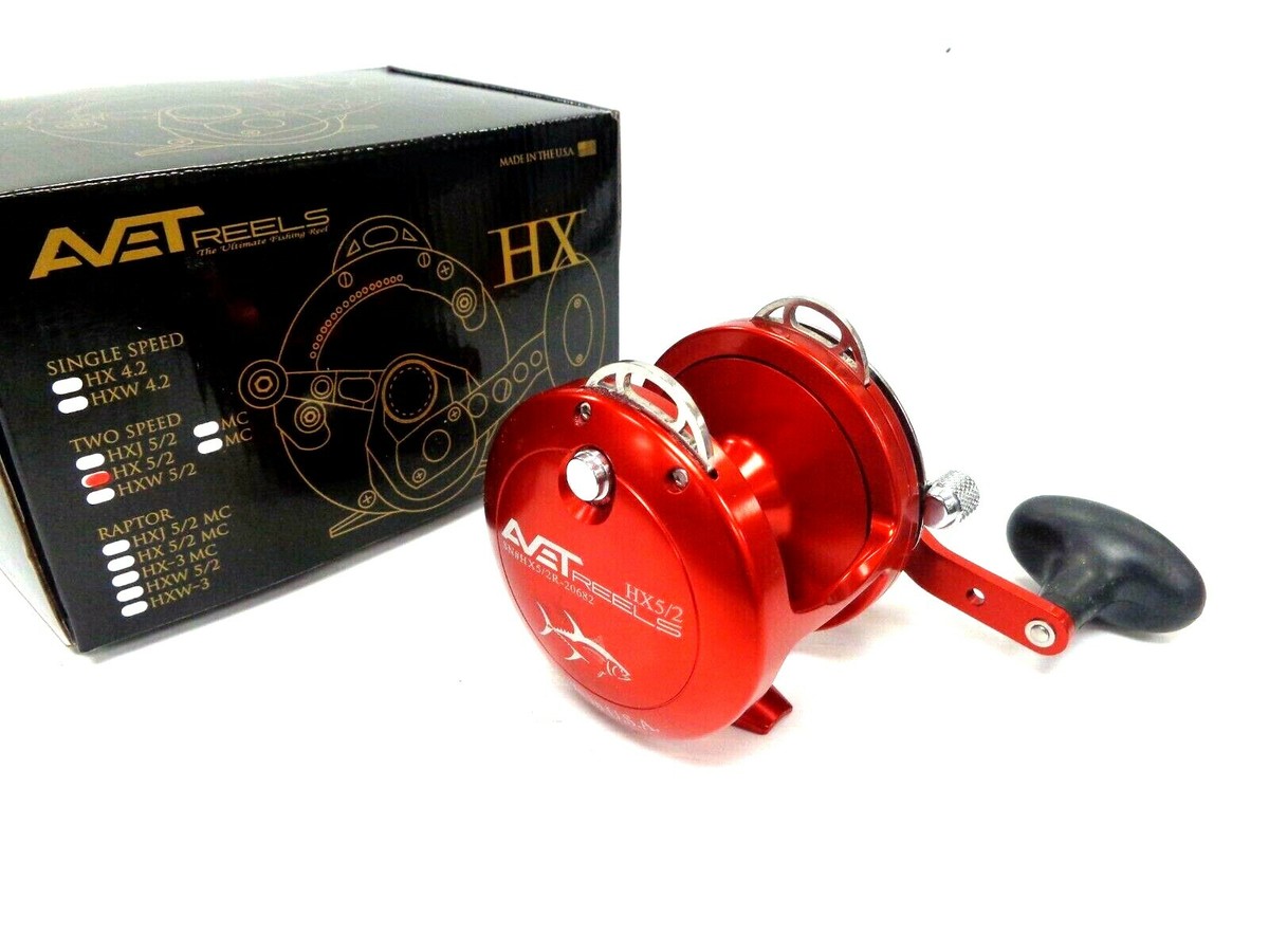 Avet HX5/2 Two-Speed Lever Drag Casting Reel HX 5/2 - Right Handed
