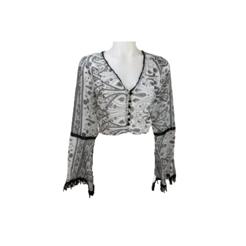 Paisley Flower Tops para mujer