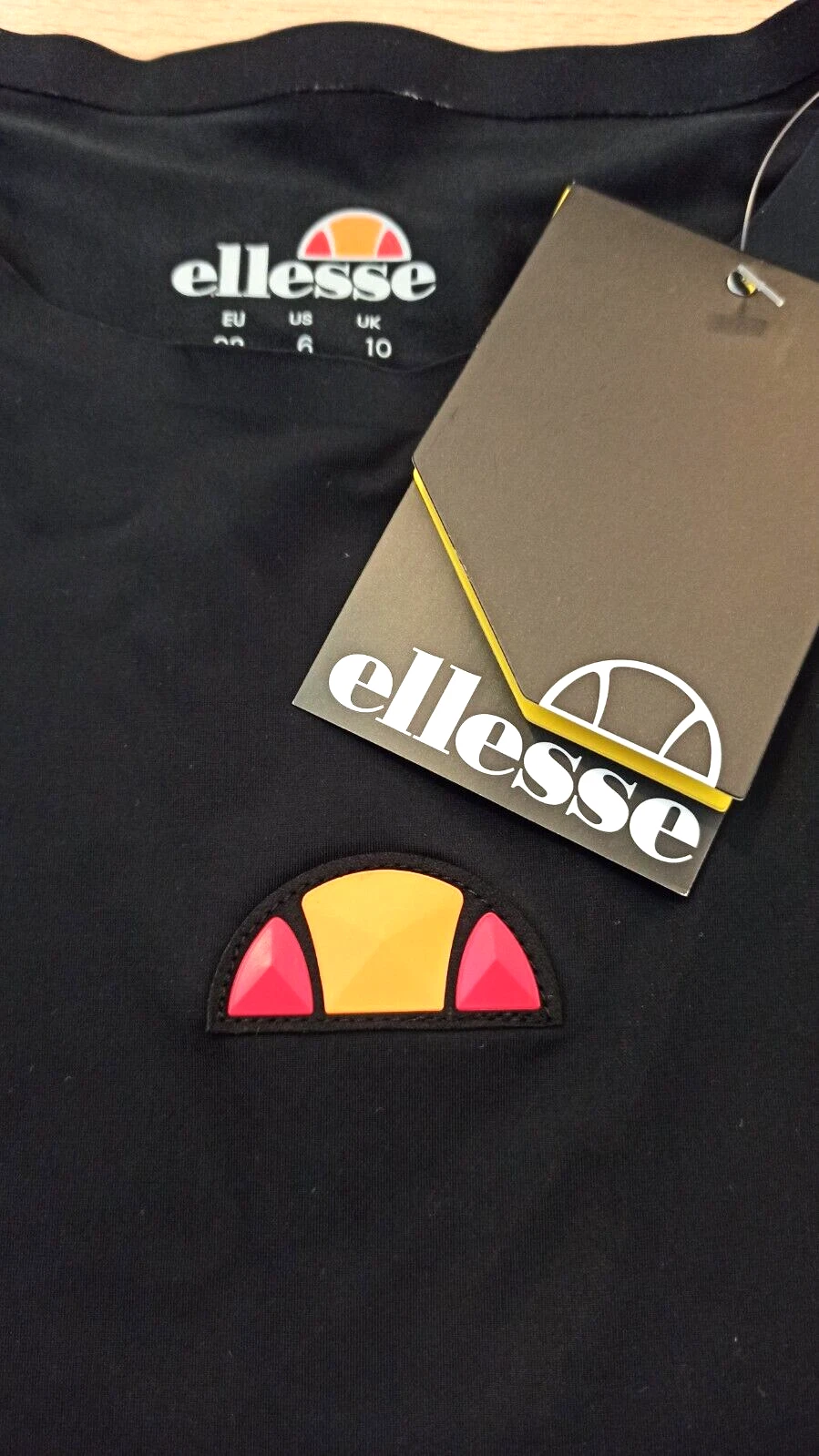ELLESSE Women's Black Sports T Shirt.