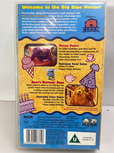 Bear in the Big Blue House Volume 7 VHS – Kids TV Show Classic Disney Channel PA - Picture 2 of 3
