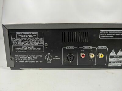 Vintage Pioneer Laser disc Player LD-V2000 - Tested and Works | eBay