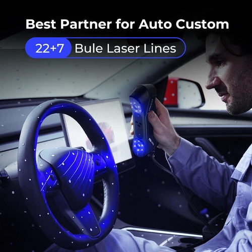 Creality Raptor Pro 3D Scanner 22+7 Blue Laser Lines 60fps for 5-4000mm Objects - Afbeelding 3 van 24