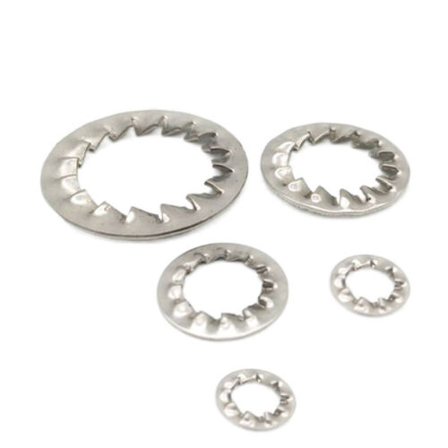 M2~M16 304 Stainless Steel Internal Tooth Serrated Lock Washer Shakeproof Gasket - Picture 1 of 12