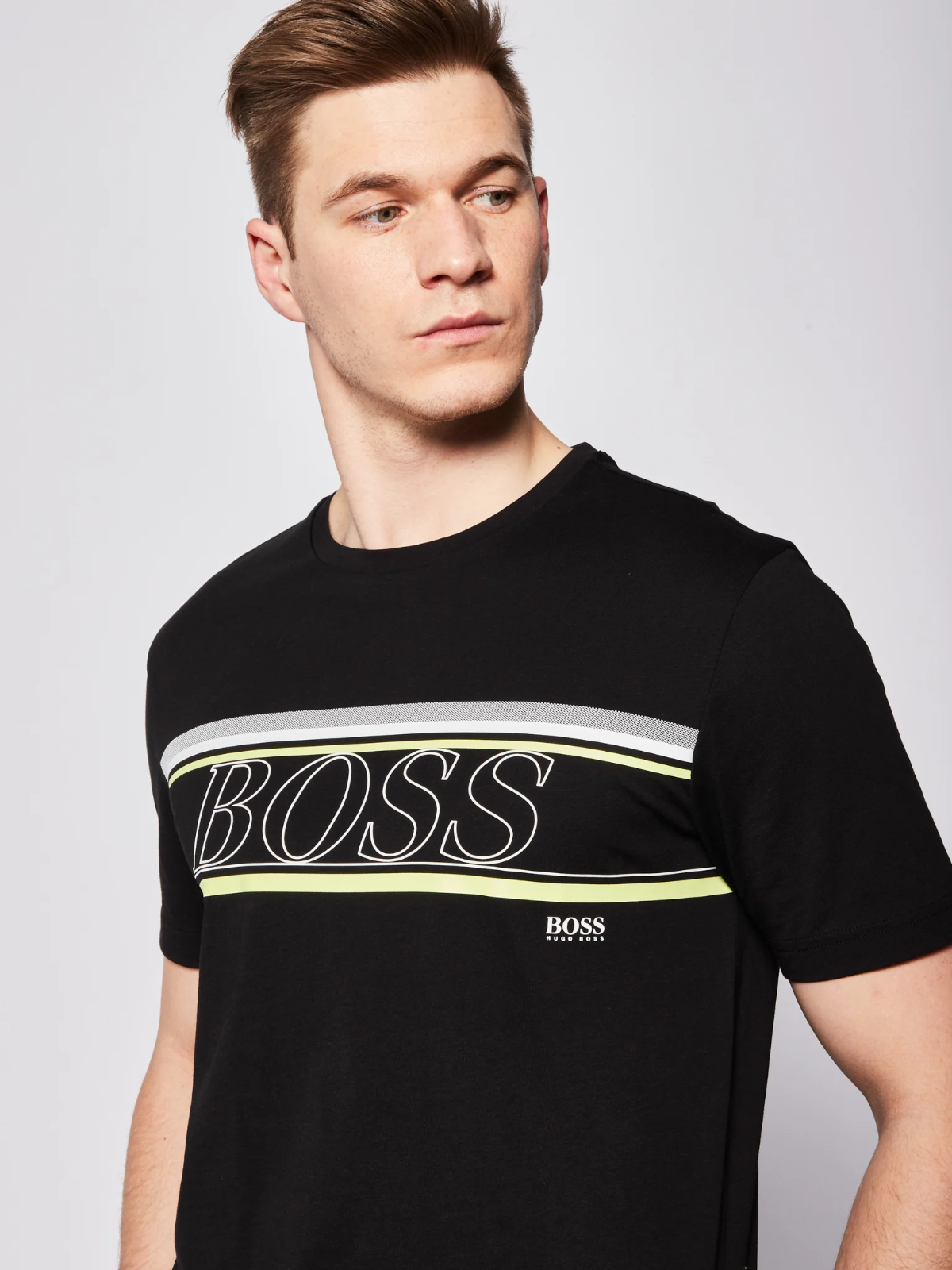 Hugo Boss Men's Regular Fit Bionic Cotton Logo Jersey TShirt In Black