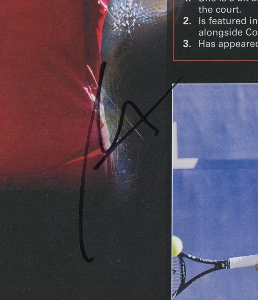 Страница журнала с автографом Аны Иванович 8x10 ДОКАЗАТЕЛЬСТВО популярная СЕКСУАЛЬНАЯ теннисистка с сертификатом подлинности ACOA - Изображение 4 из 4