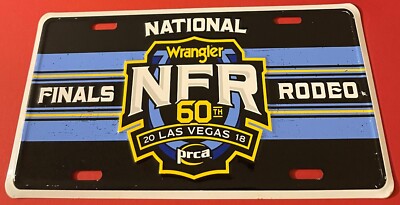 2018 Las Vegas National Rodeo Finals Booster License Plate NFR