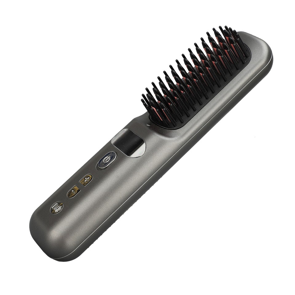 Hair Straightener Comb Brush, Portable Ionic Hair Straightening Brush