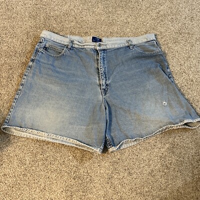La Diva Womens 24W Jean Denim Shorts