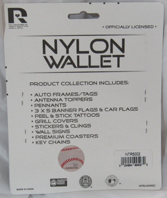 Tampa Bay Rays Nylon Trifold Wallet - Officially Licensed, With Velcro Closure, Credit Card Slots, 5x3 Inches