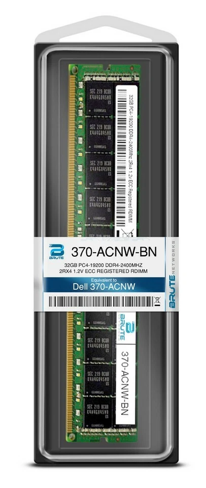 370-ACNW - Dell Compatible 32GB PC4-19200 DDR4-2400Mhz 2Rx4 1.2v ECC RDIMM - Image 3 of 3