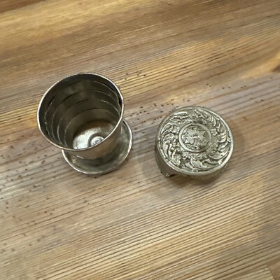 Tasse Pliable Vintage En Métal - USA 1997 - Parfait Pour Les Shots Ou Boissons Fraîches