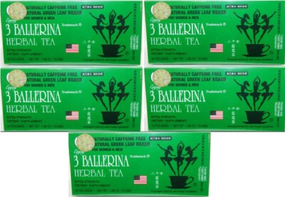 3 Ballerina Herbal Tea Extra Strength Dieters Tea - 5 Pack ...