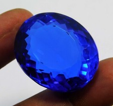 CERTIFIED 84.30 Ct Natural Blue Tanzania Of Tanzanite Oval Cut Loose Gemstone