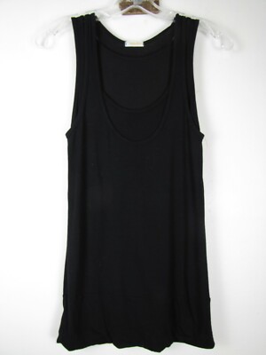Rubber Ducky Productions Women's Size Small Black Two Layer look Tank Top