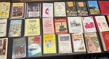 Vintage Church/other Spiral Bound Local Recipe Cookbooks - Random Lot of 10