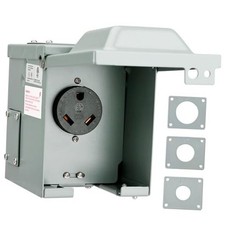 30 Amp 125 Volt RV/EV Power Outlet Box, Enclosed 30 AMP RV/EV OUTLET BOX