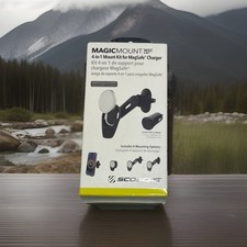 Brand New Scosche MagicMount Charge Pro Qi2 2-in-1 Vent/Dash Car Mount - Black