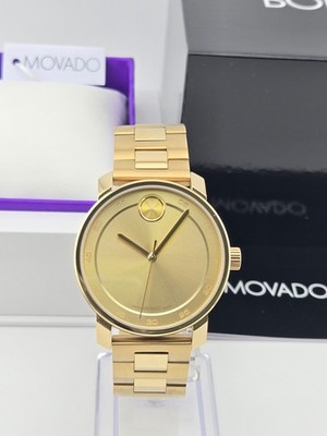 Movado Bold Access Men's Gold Tone Dial Bracelet Watch - 3600912 ($795 MSRP)