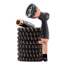 As Seen on TV 50' Pocket Hose Copper Bullet Thumb Spray Nozzle