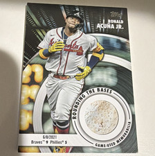 Topps 2024 Series 2 Ronald Acuña Jr. Braves Rounding the Bases Relics RTB-RA