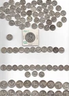 VINTAGE SILVER COIN LOT, 10.7 ounces, 18 WALKING QUARTERS, 74 MERCURY, 1923s 50c