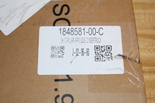 NEW 2024+ Tesla Cybertruck LH Rear Left C Pillar Cover Applique 1848581-00-C - Picture 4 of 4