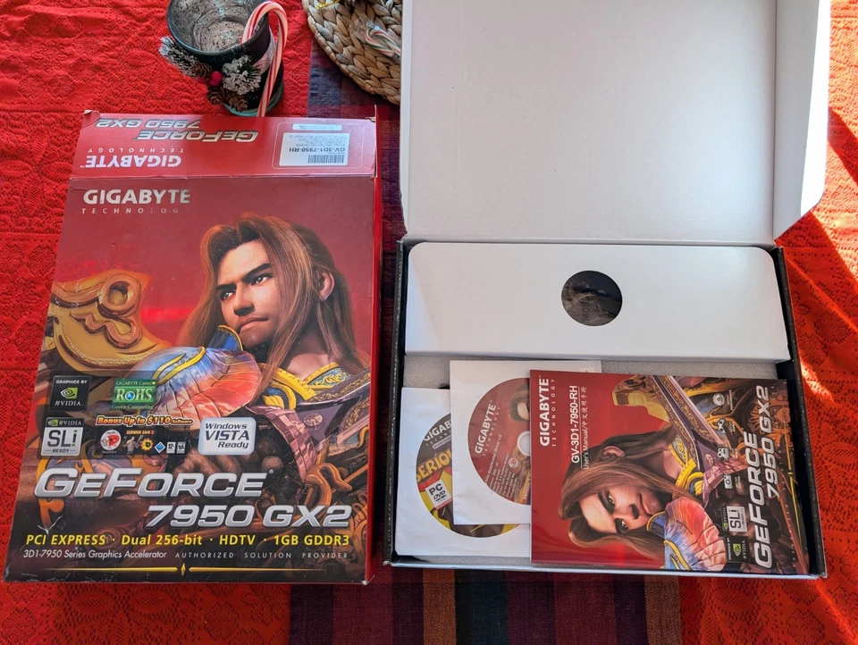 Gigabyte Nvidia GeForce 7950 GX2, SLI Type Boxed, Tested Working!! - Image 3 of 4