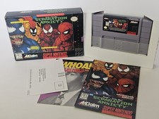 Venom-Spider-Man: Separation Anxiety SNES CIB Complete w/ Reg Card + Manual 