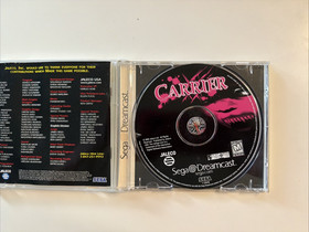 Carrier (Sega Dreamcast, 2000) Jaleco Complete with Manual