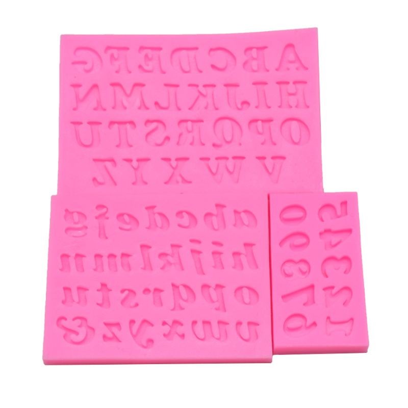 3Pcs Letter Number Pendant Mold for DIY Epoxy Resin Jewelry Making