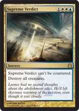 Mtg Supreme Verdict Return To Ravnica Heavily Played English