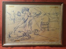 Disegno Antico. Disegno su carta di Aletta; cm 25x35