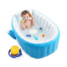 Baby Inflatable Bathtub, Portable Infant Toddler Bathing Tub Non Sl... Fast Ship