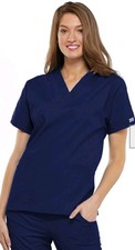 Cherokee Women's XS Navy Scrub Set Originals V-Neck Top Pant 4700/4101 New