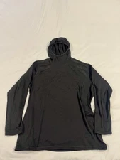 5.11 Tactical Men’s Stratos L/S Hooded Pullover Grid Fleece XL Black EUC 78048