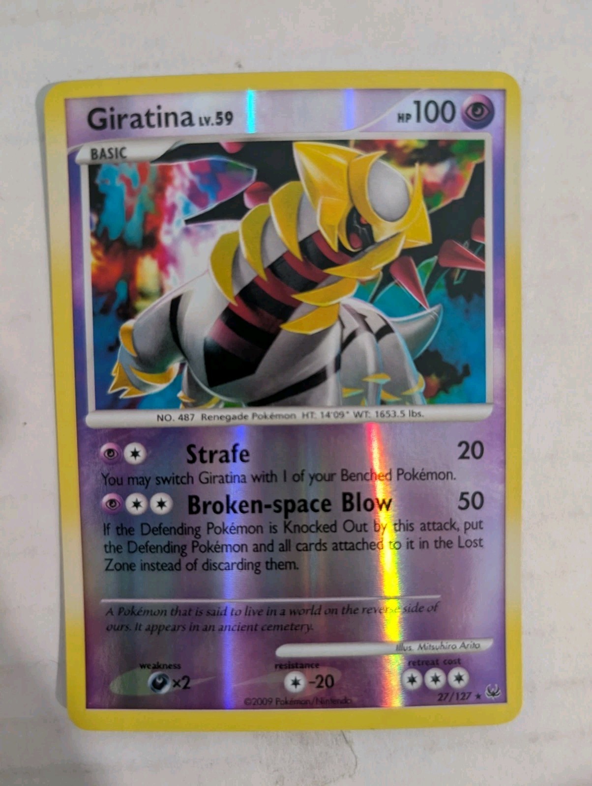 Pokémon Giratina TCG Platinum Reverse Holo Card 27/127 NM