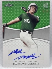 2022 LEAF PERFECT GAME NATIONAL SHOWCASE JACKSON MCKENZIE 6/10 AUTO