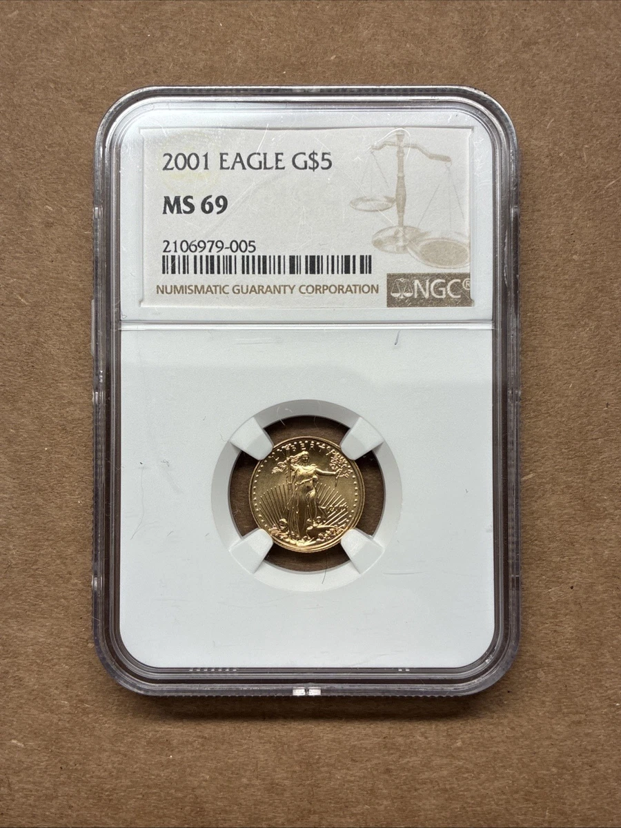 American Eagle 1/10 oz Precious Metal Content per Unit 2001 Gold