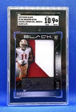 BRANDON AIYUK~ 2020 Panini Black- Silver Rookie Patch AUTO #6/25🔥SGC 10/9