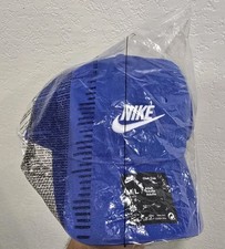 Nike Blue Solid Baseball Cap Hat, M/L Adjustable Unisex Adults Casual NWT