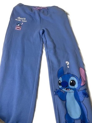 Disney Lilo & Stitch Wide Leg Sweatpants Joggers Lounge Pants Size L Women