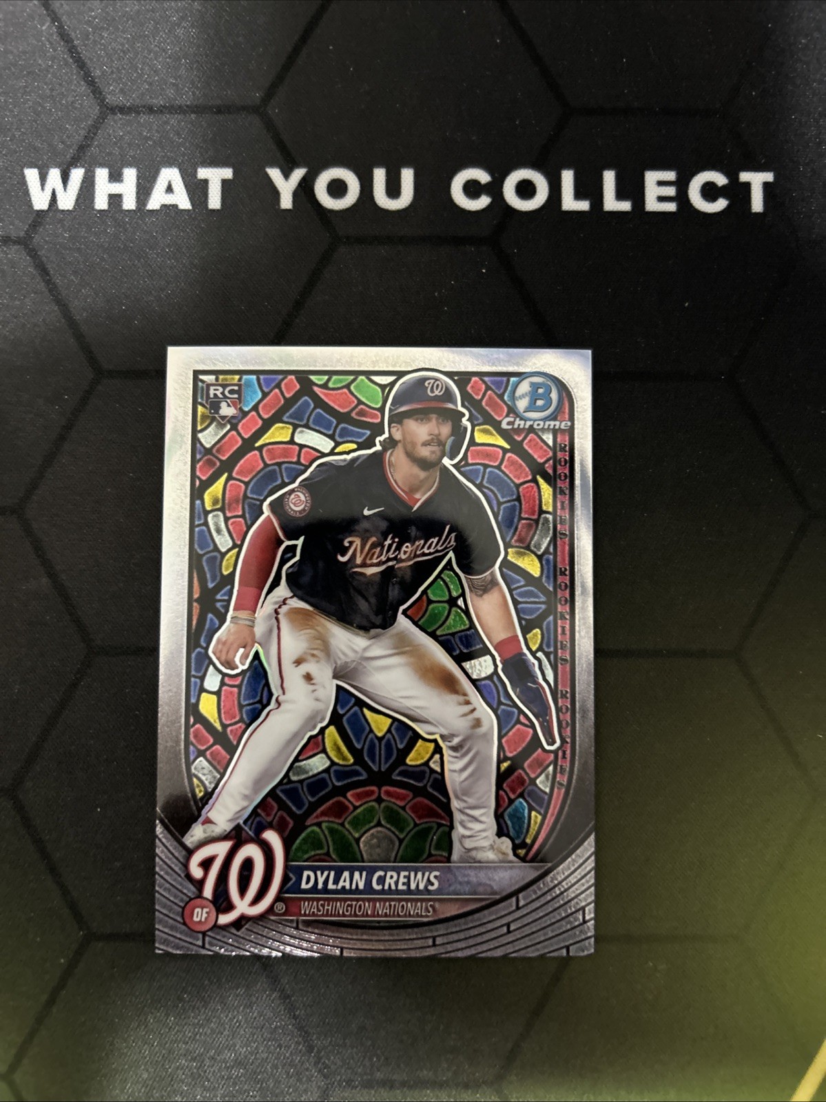 2025 Bowman Chrome Dylan Crews Etched In Glass Case Hit RC Stained Glass